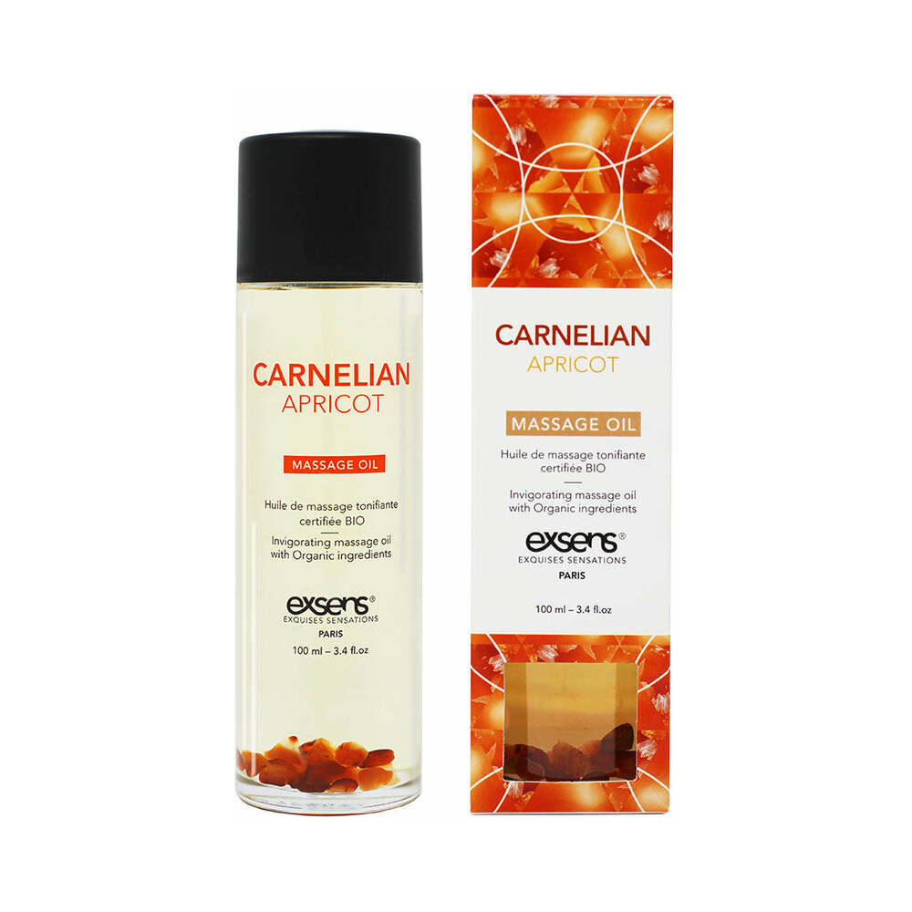 Exsens - Exsens Massage Oil Carnelian Apricot 3.4 oz. - Lubricants, Creams & Glides - Liquid
