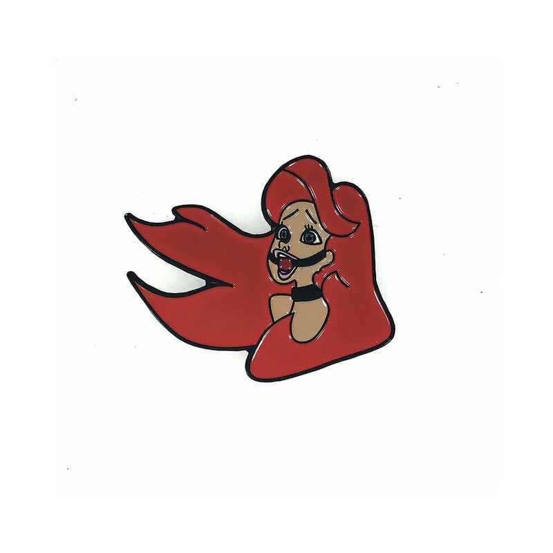 Geeky & Kinky - Geeky & Kinky Red Headed Mermaid Enamel Pin - Novelties & Games - Metal