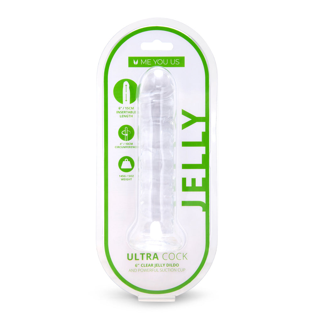 Me You Us - Me You Us Ultracock Clear Jelly 6 in. Dong - Dildos - Jelly/Rubber