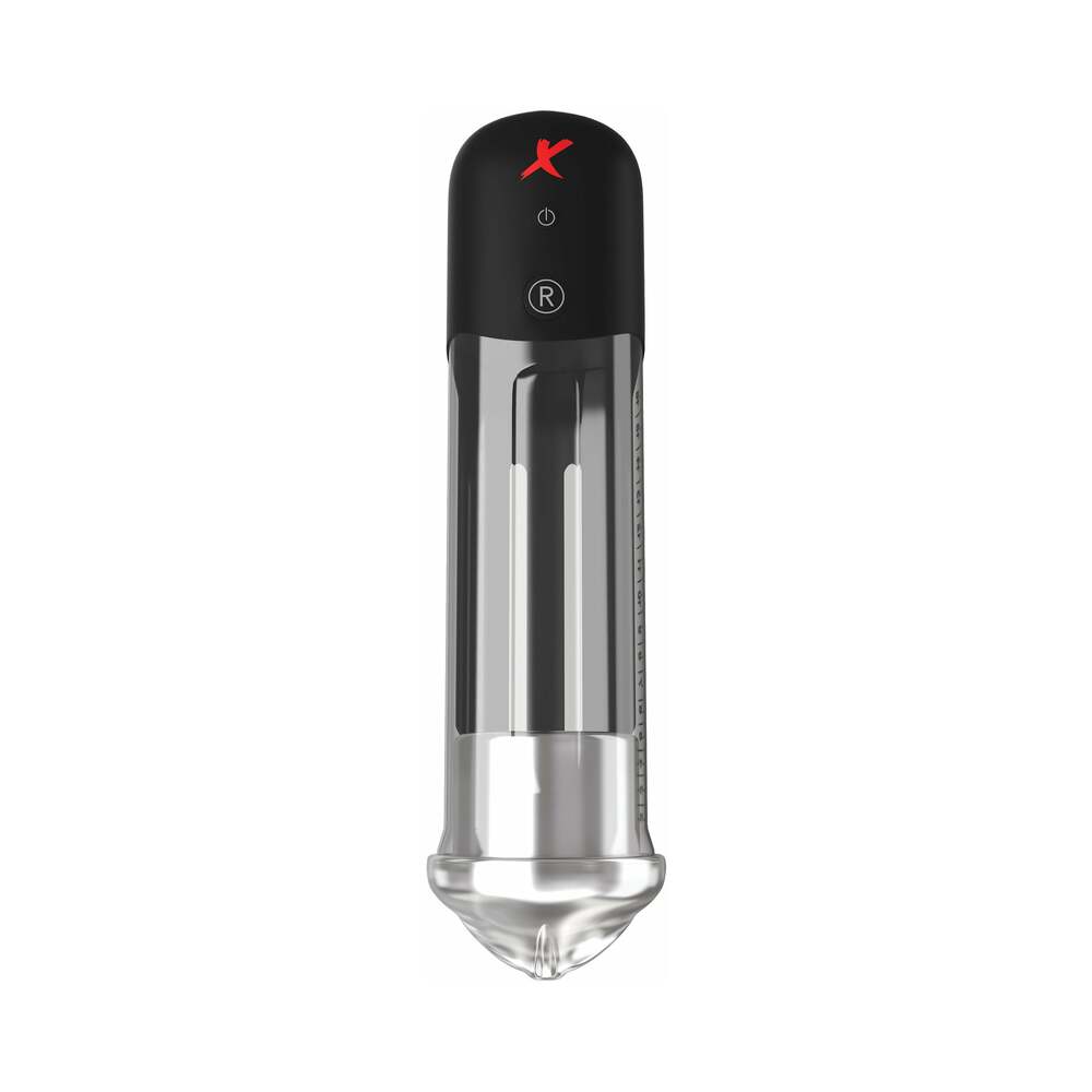 PDX Brands - PDX Elite Blowjob Power Pump Automated Suction Clear/Black - Masturbation Aids for Males - TPE/TPR/Elastomers