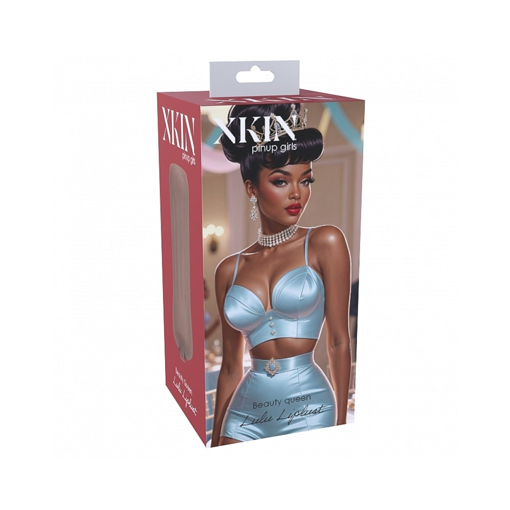 Shots - Xkin Pinup Girls Lulu Liplust Stroker Brown - Masturbation Aids for Males