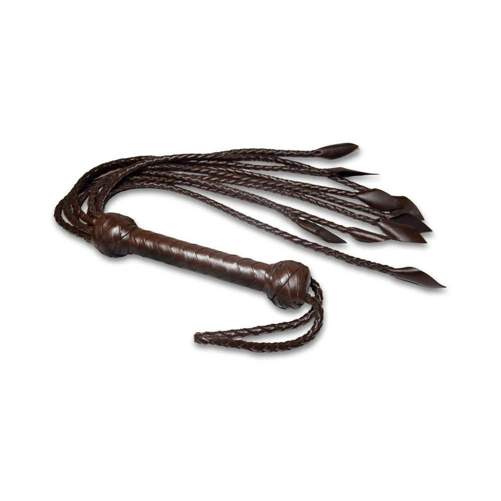Prowler RED - Prowler RED Leather Flogger Brown - Bondage & Fetish Toys - Leather
