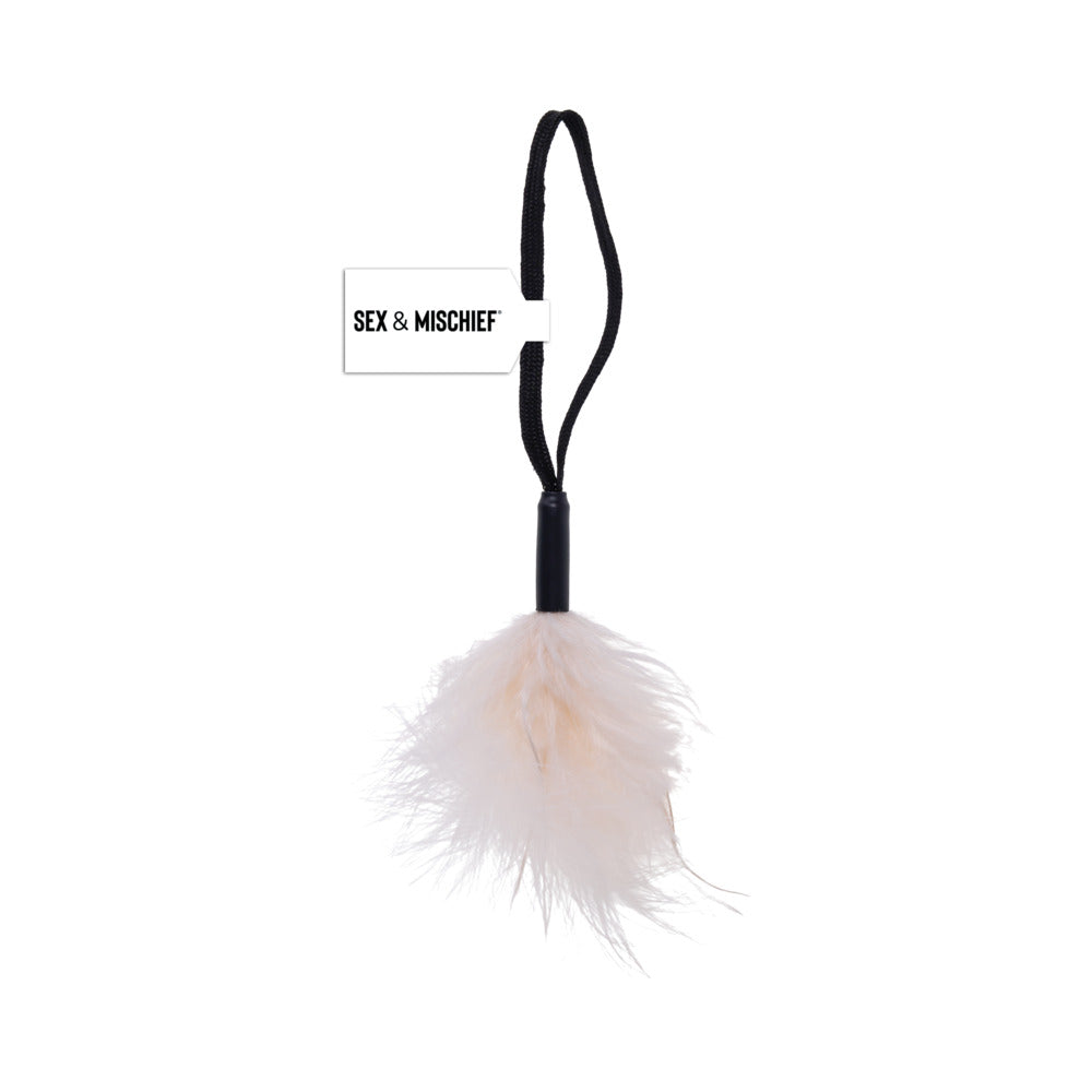 Sportsheets - Sportsheets Sex & Mischief Peaches ''n CreaMe Wrist Feather Tickler CreaMe - Bondage & Fetish Toys