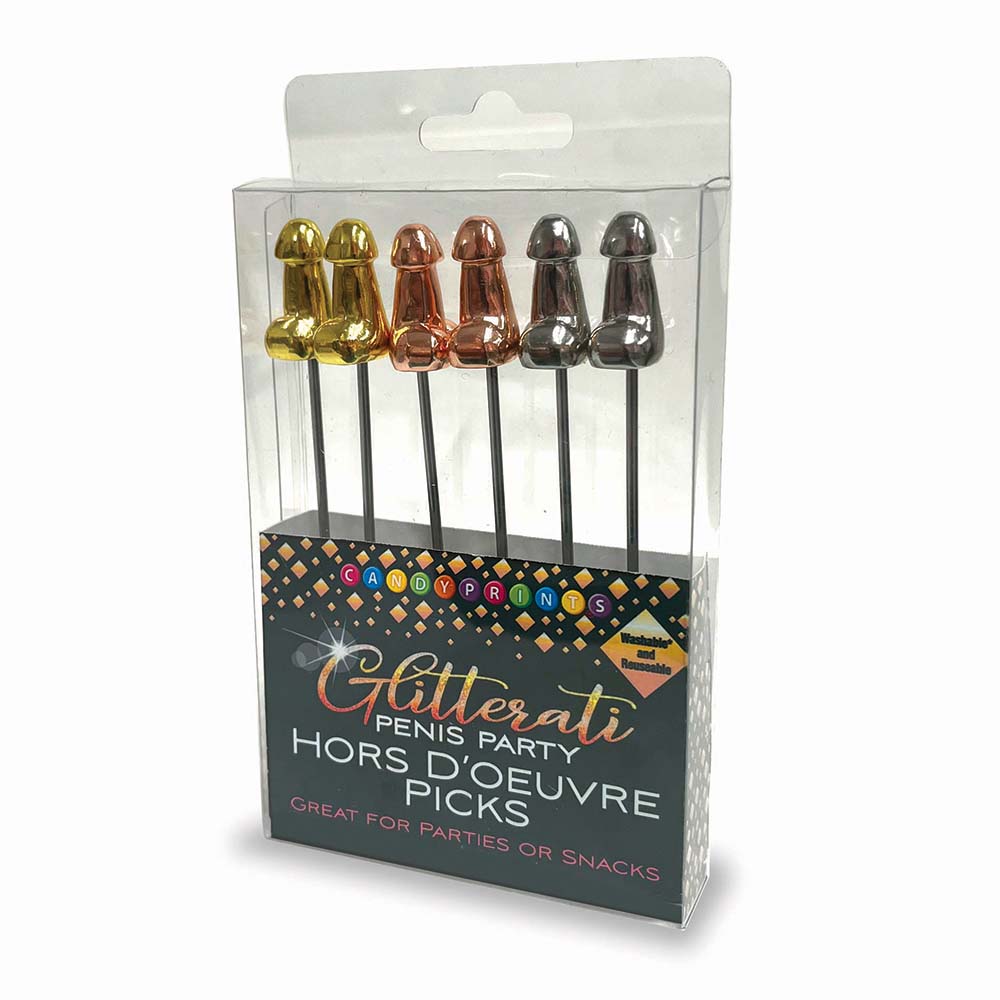 Little Genie - Glitterati Hor D''oeuvre''s Picks 6-Piece Set - Novelties & Games - Metal