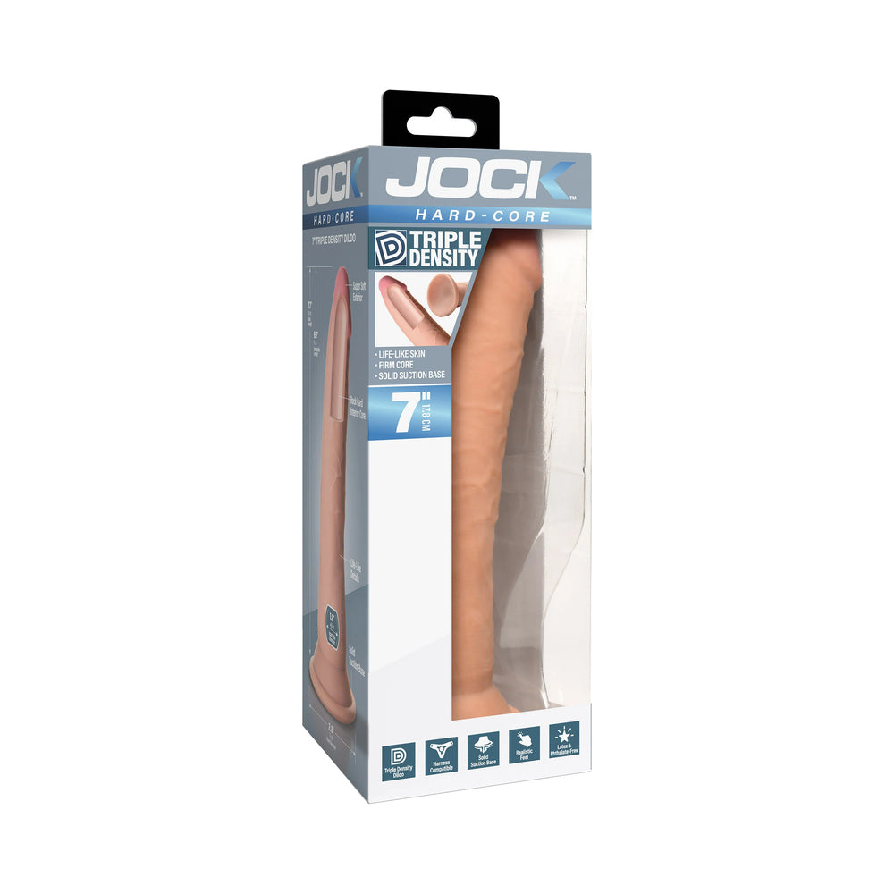 Curve Novelties - JOCK Hard-Core 7 in. Triple Density Dildo - Dildos - TPE/TPR/Elastomers