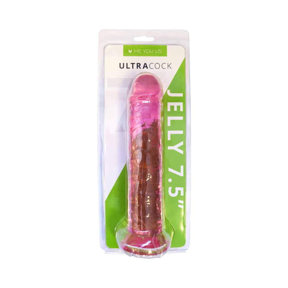 Me You Us - Me You Us Ultracock Pink Jelly 7.5 in. Dong - Dildos - Jelly/Rubber