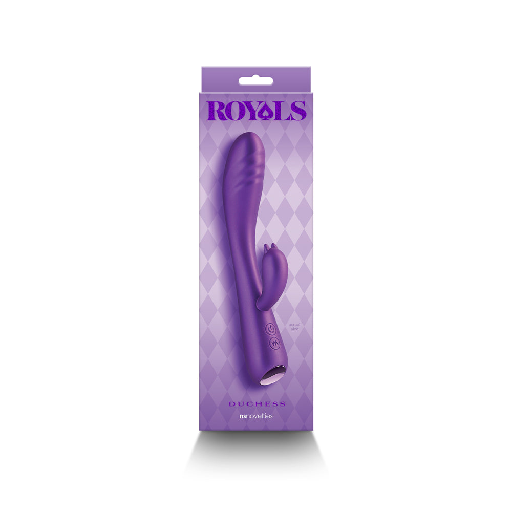NS Novelties - Royals Duchess Rabbit Vibrator Metallic Purple - Vibrators - Silicone