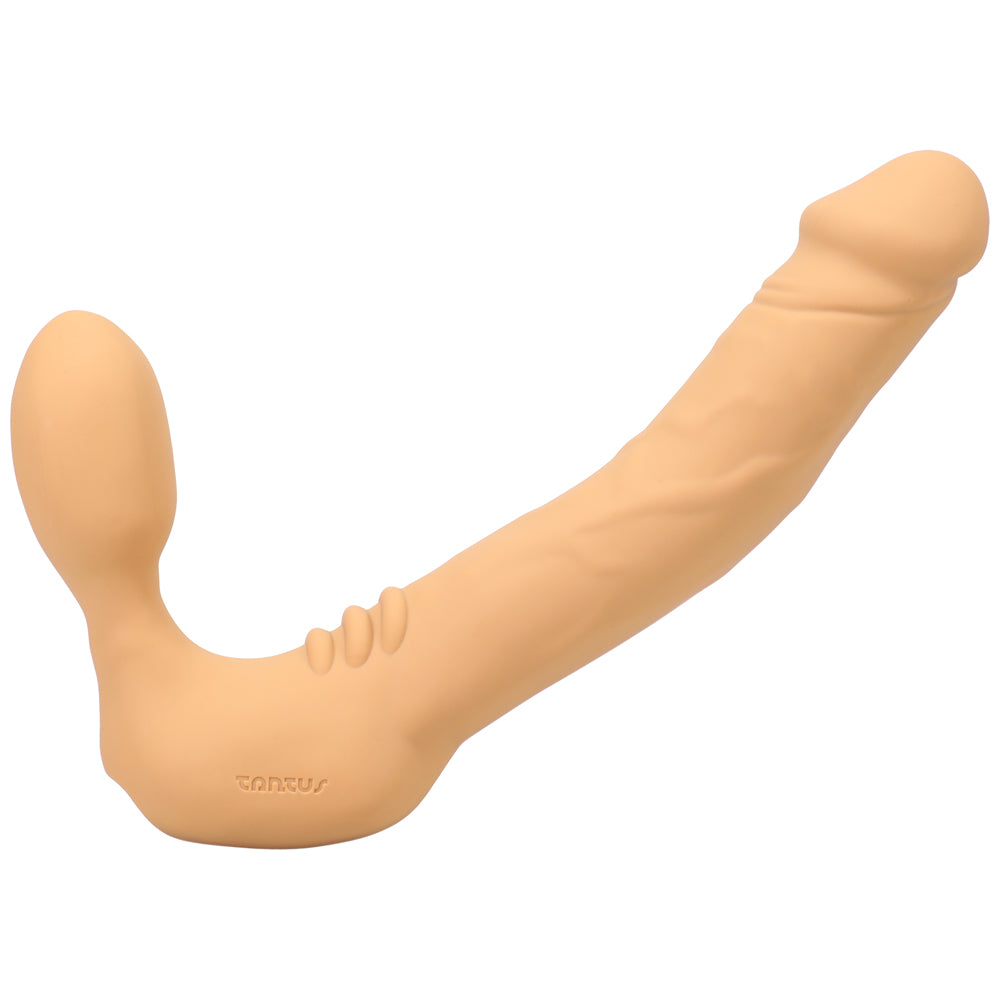 Tantus - Tantus Real Strapless Vibrating Strap-On Dildo Honey - Vibrators - Silicone