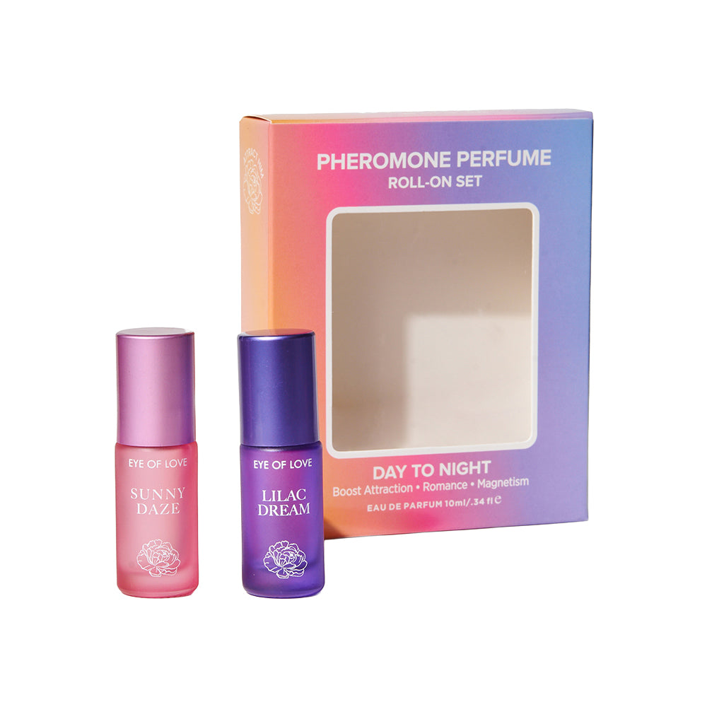 Eye of Love - Eye of Love Pheromone Parfum Set 0.34 oz. Roll-On Sunny Daze/Lilac Dream - Lubricants, Creams & Glides