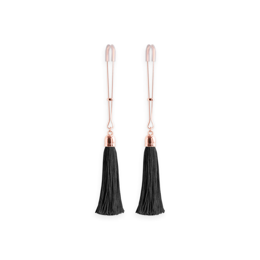 NS Novelties - Bound Nipple Clamps T1 Black - Bondage & Fetish Toys - Metal