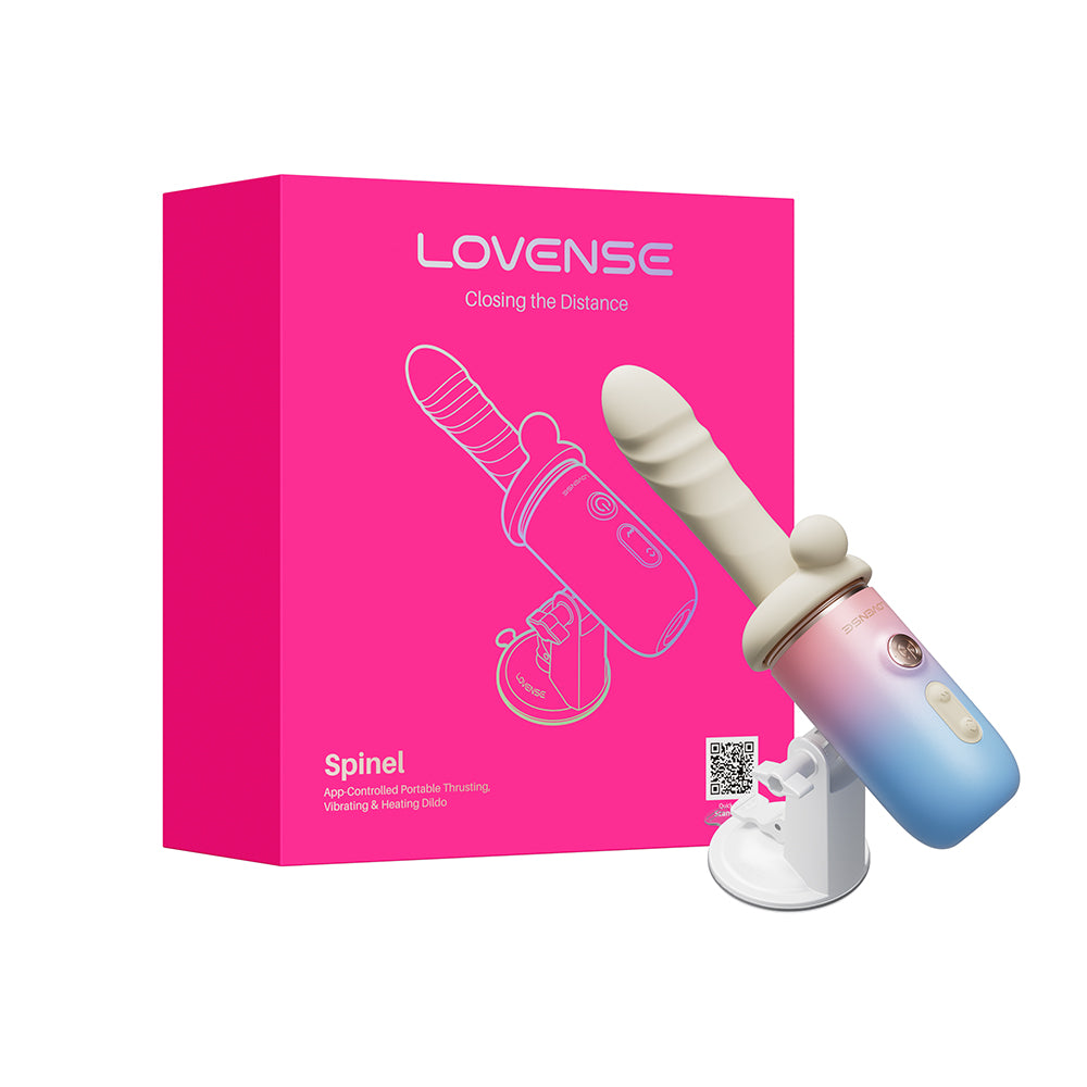 Lovense - Lovense Spinel App-Controlled Portable Thrusting, Vibrating & Heating Dildo - Sex Machines