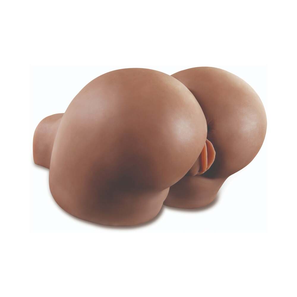 PDX Brands - PDX Extreme Fuck Me Silly Dual-Entry Mega Masturbator Brown - Masturbation Aids for Males - TPE/TPR/Elastomers