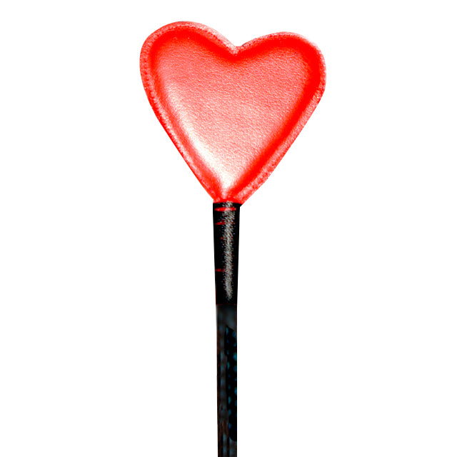 Ruff Doggie Styles - Heart Shaped Crop (Leather/Red) - Bondage & Fetish Toys