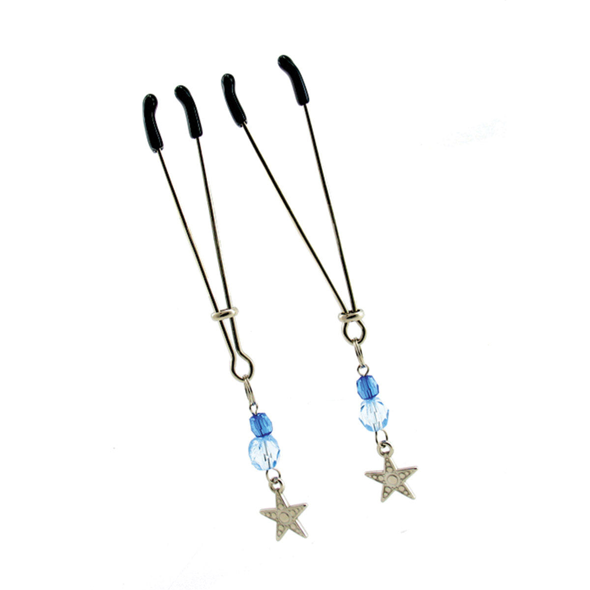 PHS International - Sex Kitten Tweezer Clamps Star Blue - Bondage & Fetish Toys - Metal