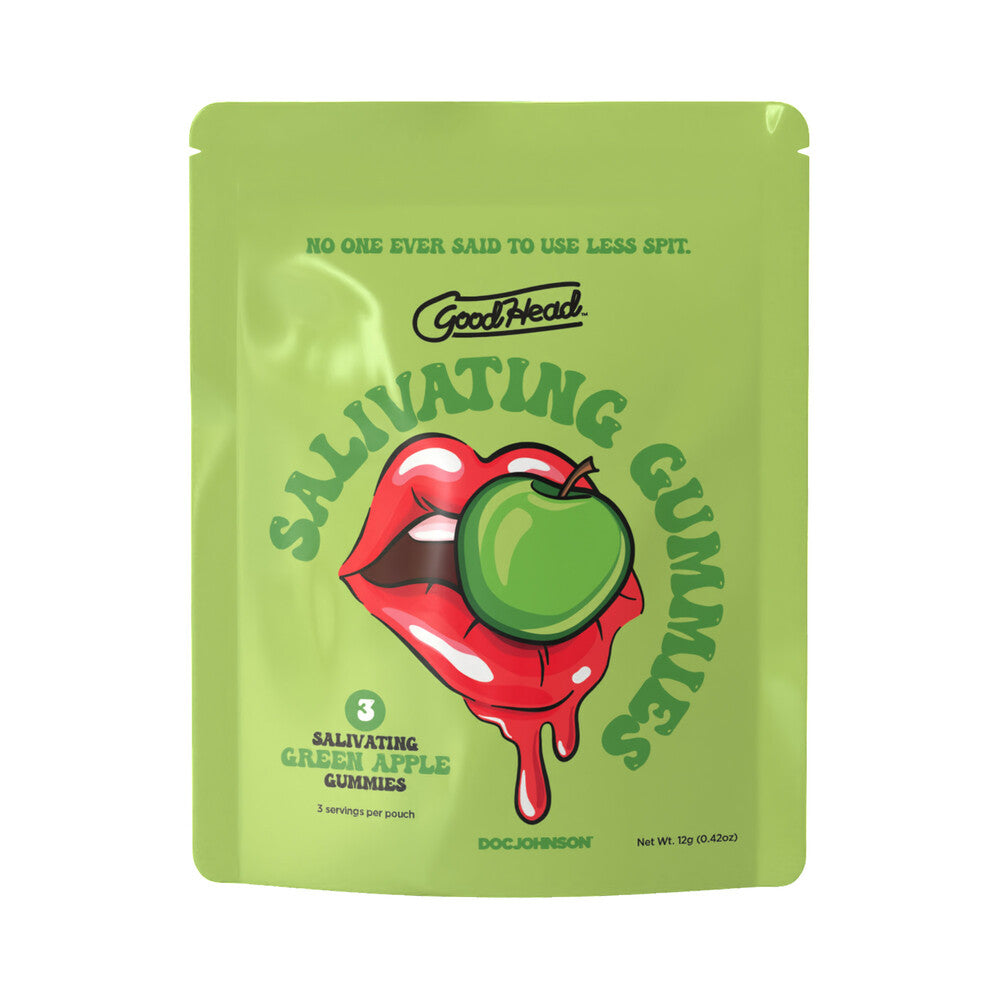 Doc Johnson - GoodHead Salivating Gummies 3-Pack Green Apple (Bulk) - Supplements & Enhancers