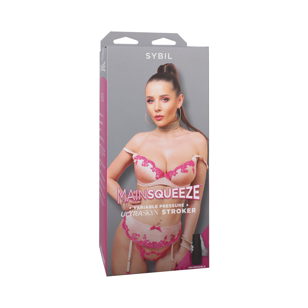 Doc Johnson - Main Squeeze Sybil ULTRASKYN Stroker Pussy Vanilla - Masturbation Aids for Males - TPE/TPR/Elastomers