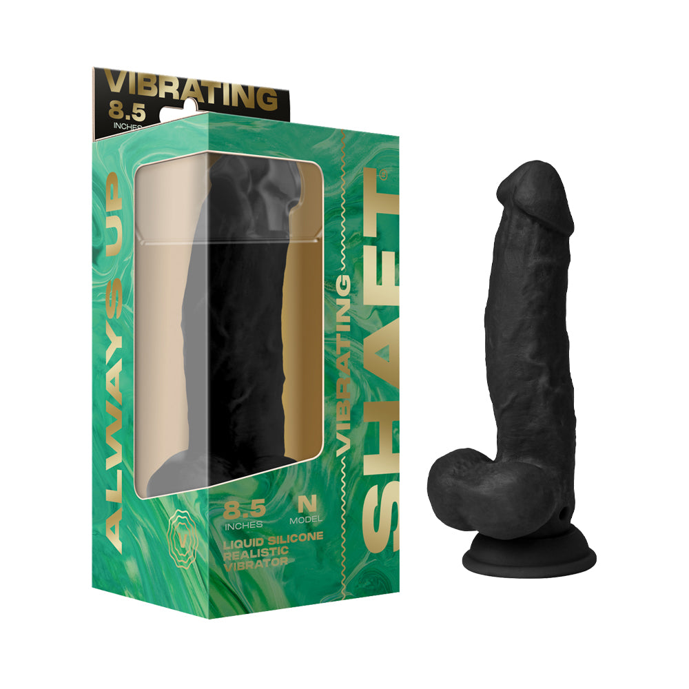 Shaft - Shaft Vibrating Model N 8.5 in. Black - Dildos - Silicone