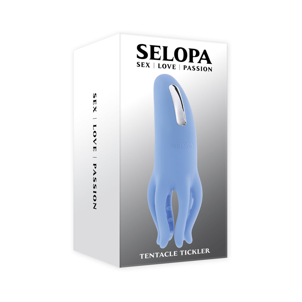 Selopa - Selopa Tentacle Tickler Rechargeable Silicone Flexible Bead Vibrator Blue - Vibrators - Silicone
