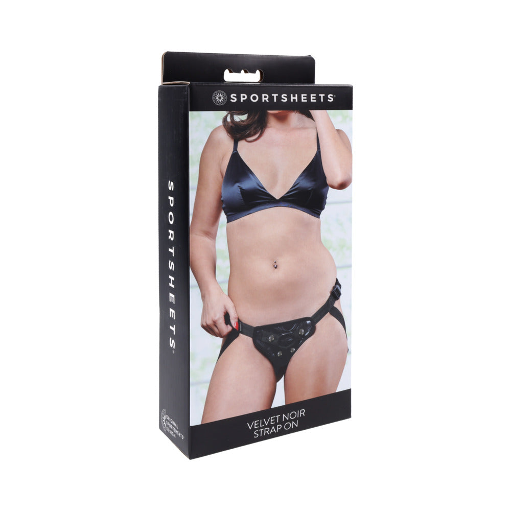 Sportsheets - Sportsheets Velvet Noir Strap-On - Harnesses & Strap-Ons - Polyurethane