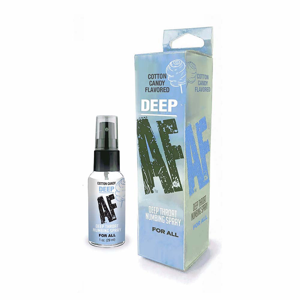 Little Genie - Deep AF Numbing Deep Throat Spray Cotton Candy 1 oz. - Supplements & Enhancers - Liquid