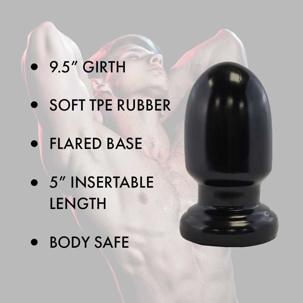 Prowler RED - Prowler RED Thud 5 in. Anal Plug Black - Anal Toys & Stimulators - TPE/TPR/Elastomers