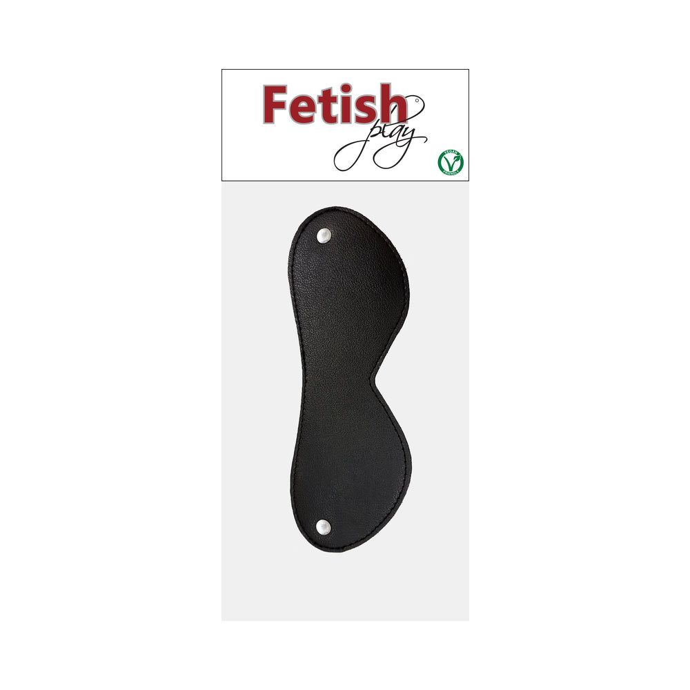 Rouge Garments - Rouge Fetish Play Vegan Blindfold Black - Bondage & Fetish Toys - Faux Leather/Vegan Leather