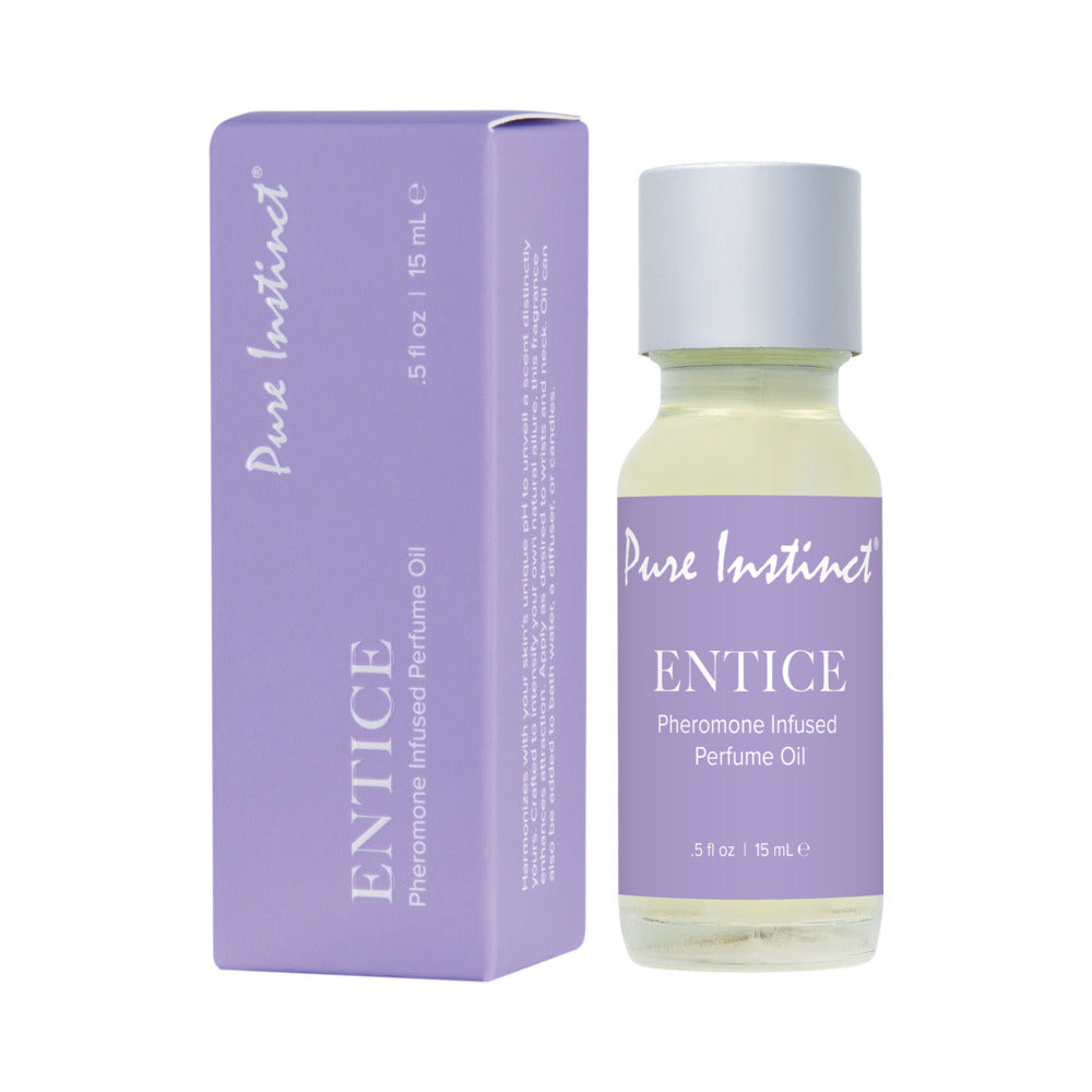 Classic Brands - Pure Instinct Pheromone Perfume Oil Entice Dropper 0.5 oz. - Supplements & Enhancers - Liquid