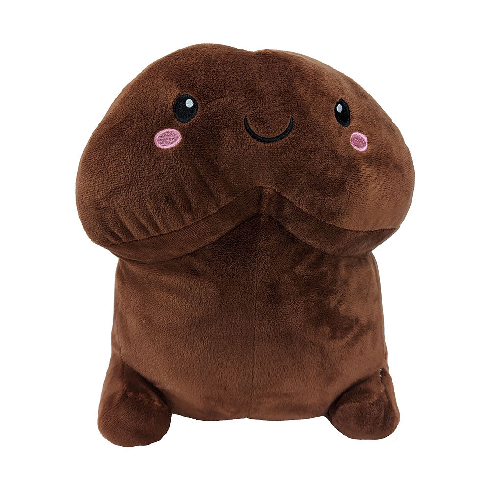 Shots - Shots Short Penis Stuffy 11.80 in. Brown - Novelties & Games - Polyester