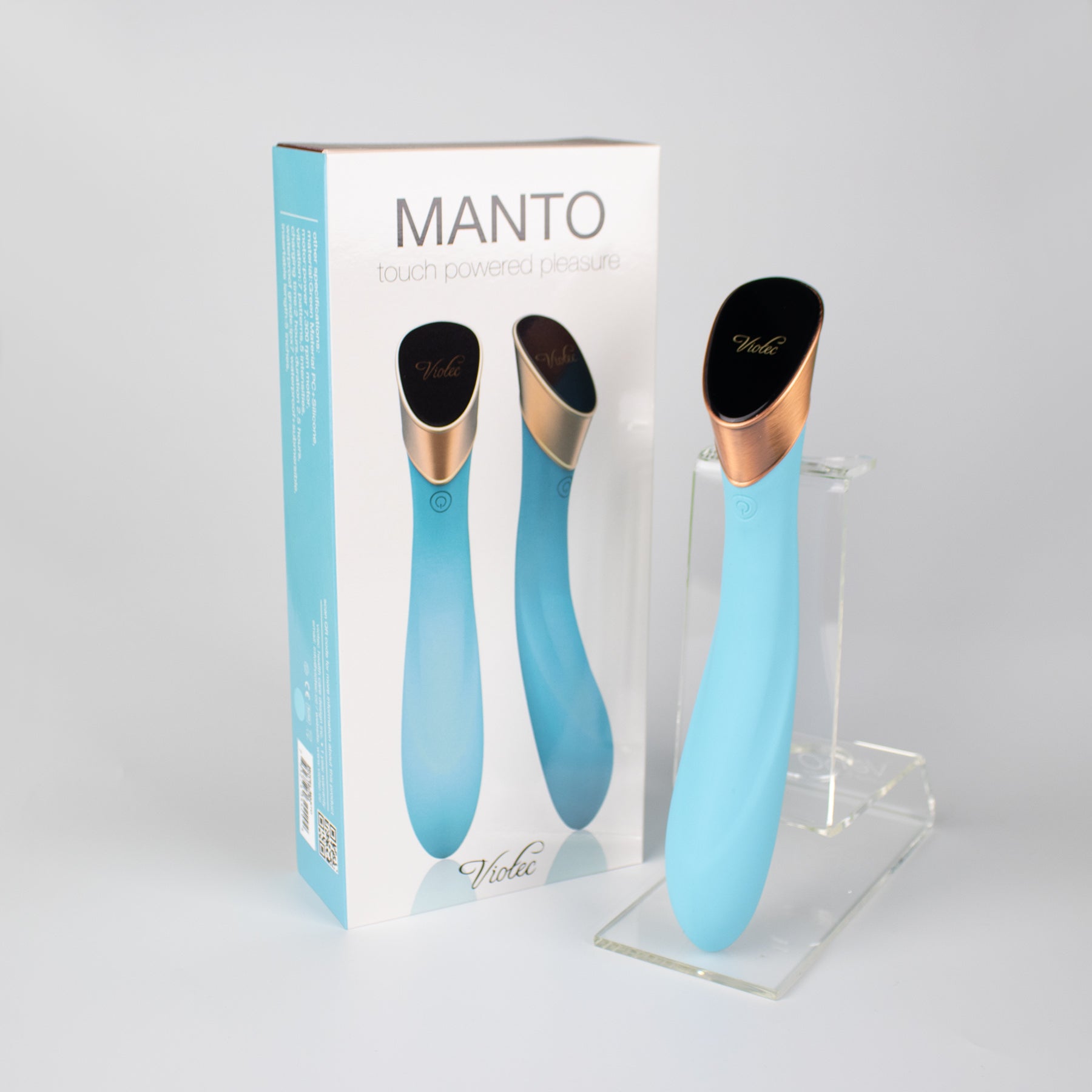 Viotec - Manto Touch Panel G-Spot Vibrator Blue - Vibrators - Silicone