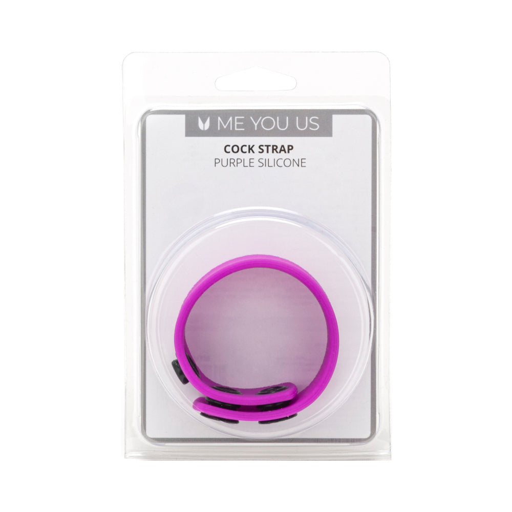 Me You Us - Me You Us Purple Silicone Cock Strap - Cockrings - Silicone