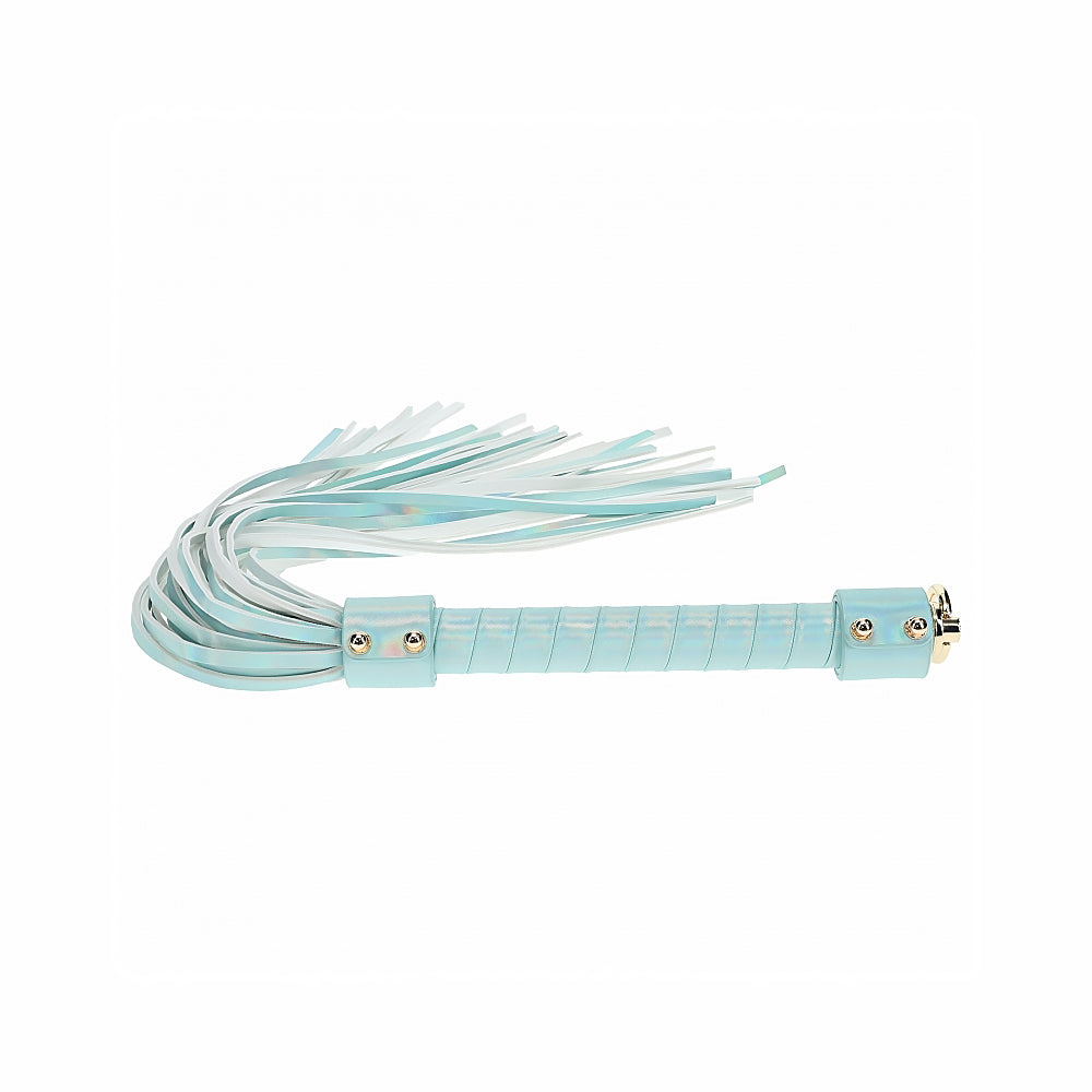Shots - Ouch! International Paris Collection Flogger Blue - Bondage & Fetish Toys - Leather