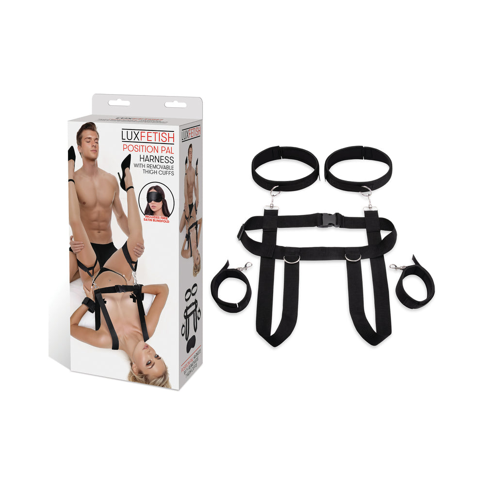 Electric Eel - Lux Fetish Position Pal Harness with Removable Thigh Cuffs - Couples