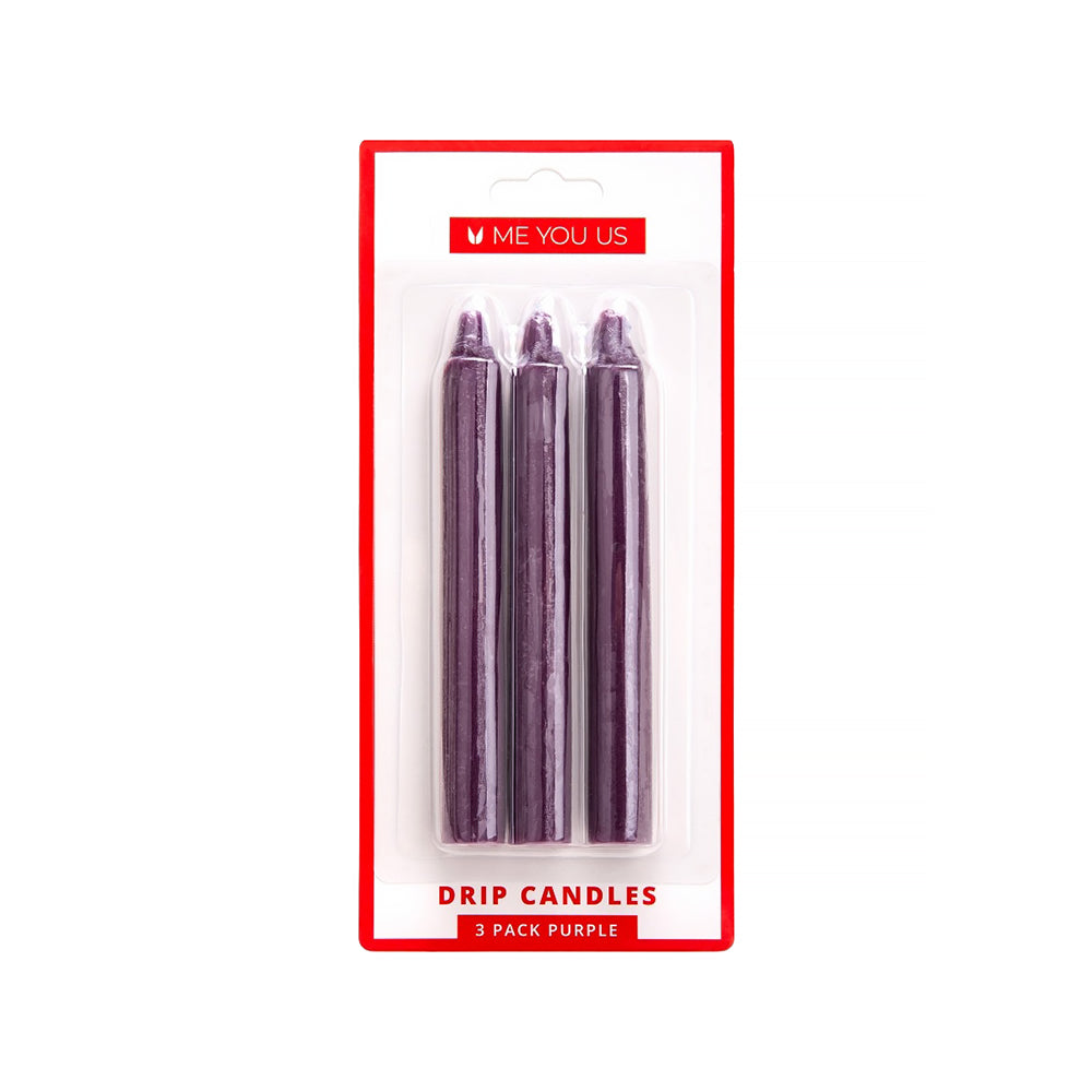 Me You Us - Me You Us Drip Candles 3 Pack Purple - Bondage & Fetish Toys