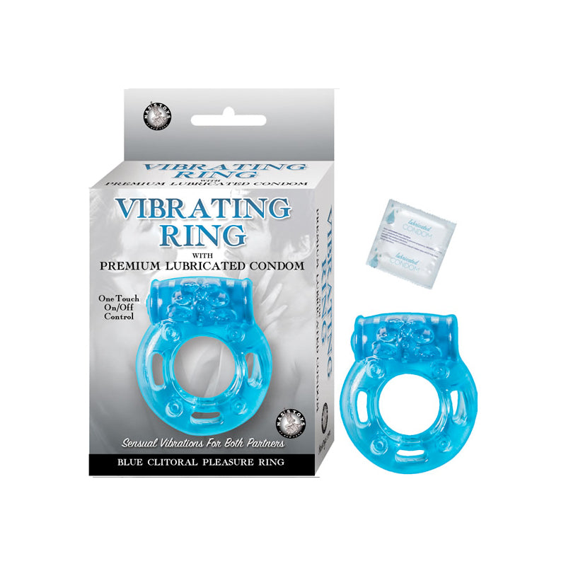 Nasstoys - Vibrating Ring Blue Clitoral Pleasure Ring Blue - Vibrators - Silicone