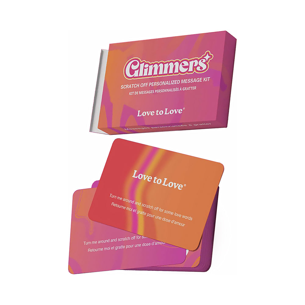 Lovely Planet - Love to Love Glimmers Scratch Off Personalized Message Kit - Novelties & Games