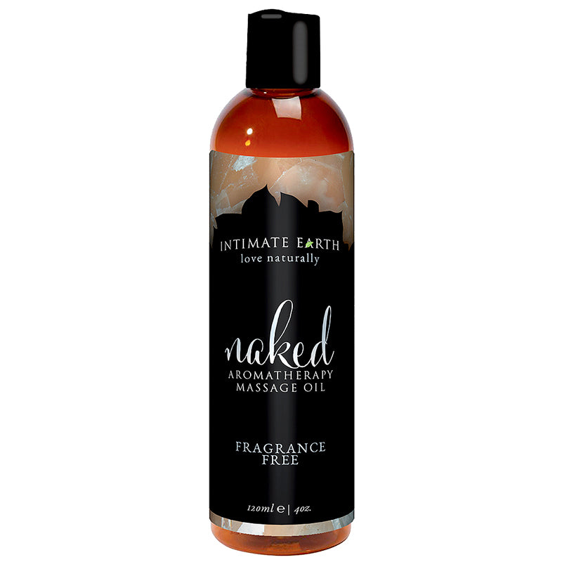 Intimate Earth - Intimate Earth Naked Fragrance Free Aromatherapy Massage Oil 4 oz. - Lubricants, Creams & Glides - Liquid