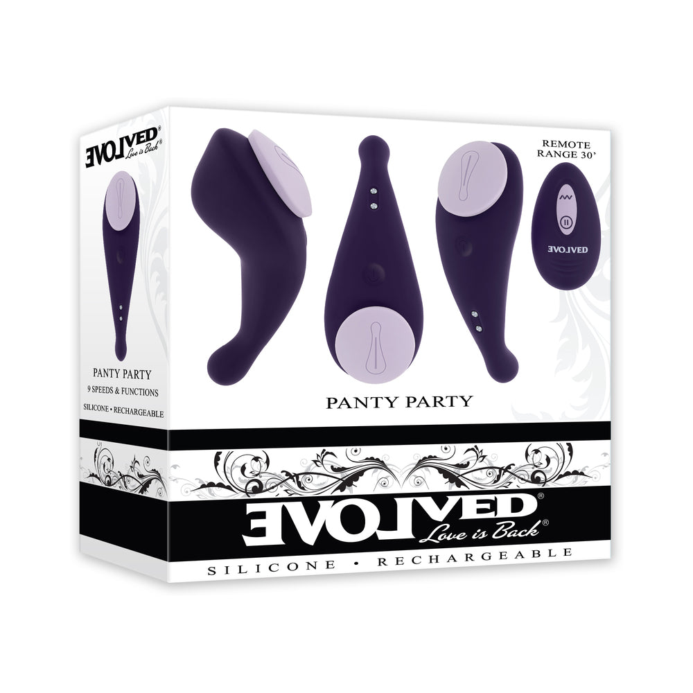 Evolved - Evolved Panty Party Purple - Vibrators - Silicone