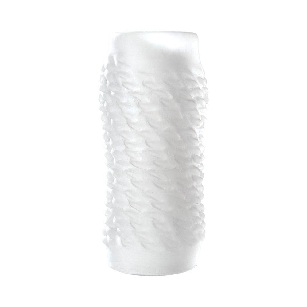 Doc Johnson - OptiMALE  Reversible UR3 Stroker  Link Clear - Masturbation Aids for Males - TPE/TPR/Elastomers