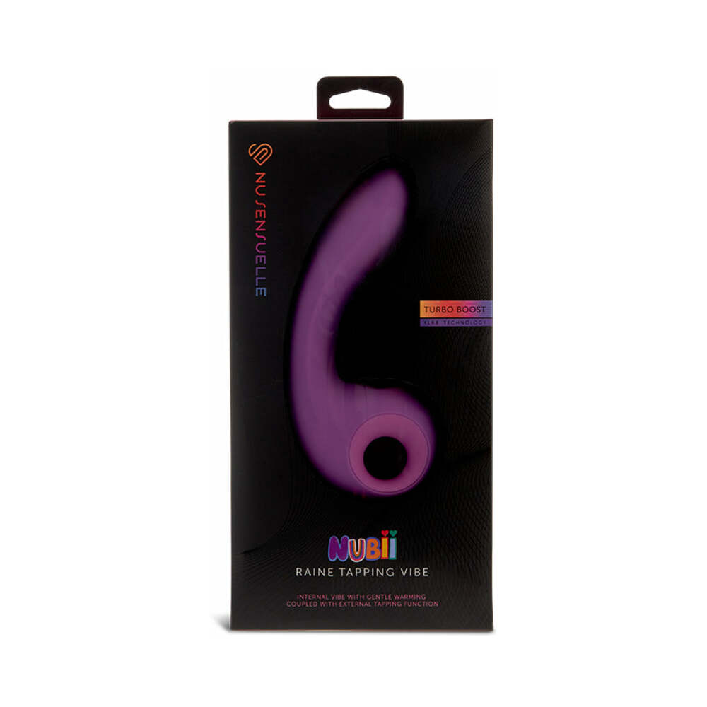 Nu Sensuelle - Nu Sensuelle Raine Nubii Tapping Vibe with Turbo Boost and Heat Purple - Vibrators - Silicone