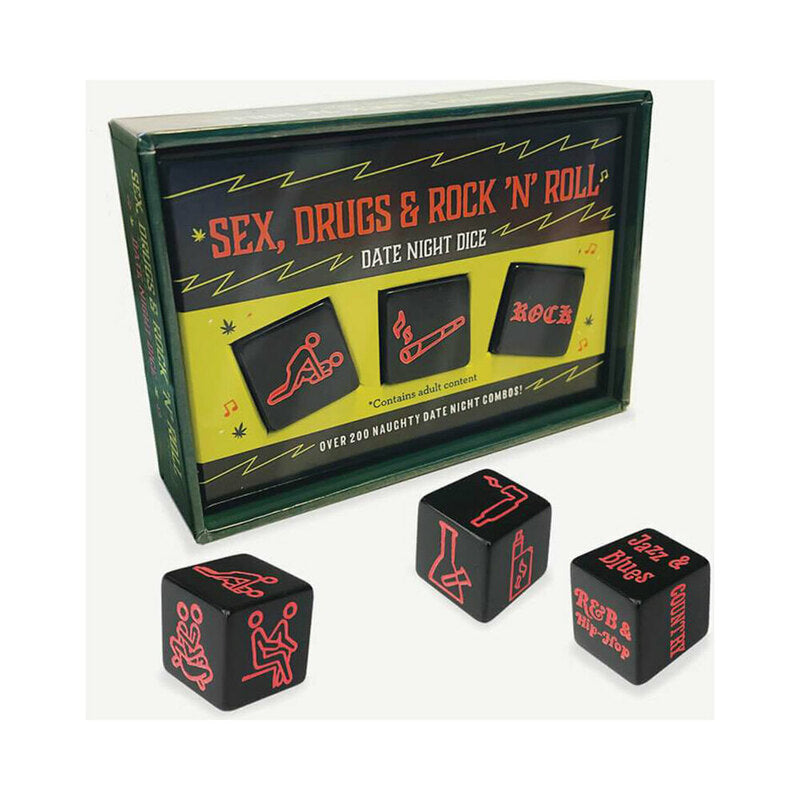 Hachette - Sex, Drugs & Rock n Roll Date Night Dice Game - Novelties & Games