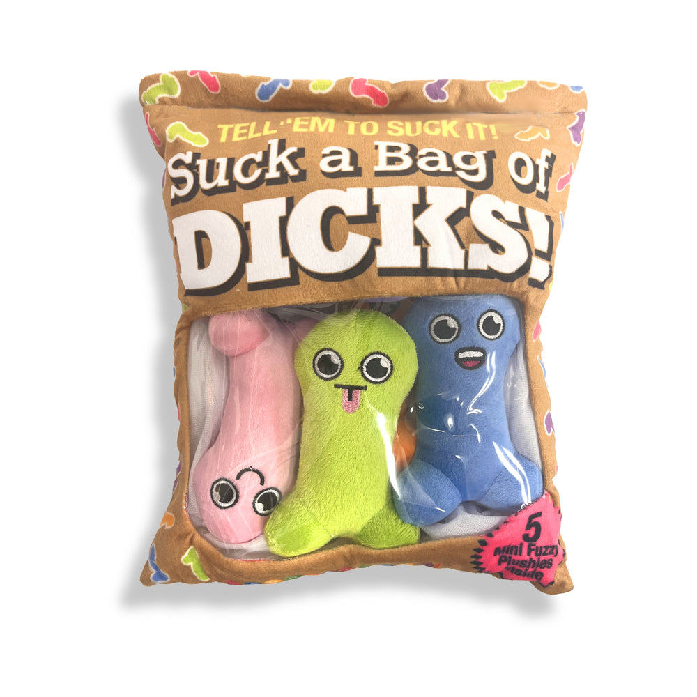 Little Genie - Suck a Bag of Dicks Plushy Pillow with 5 Dicks - Novelties & Games - Polyester