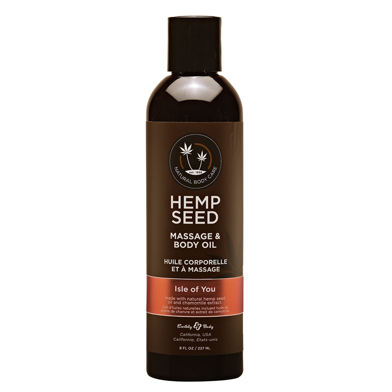 Earthly Body - Earthly Body Massage Oil Isle of You 8oz - Lubricants, Creams & Glides - Liquid