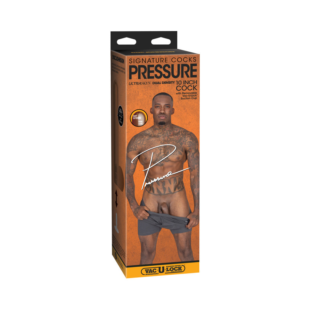 Doc Johnson - Signature Cocks Pressure 10 in. ULTRASKYN Vac-U-Lock Dildo - Dildos - TPE/TPR/Elastomers