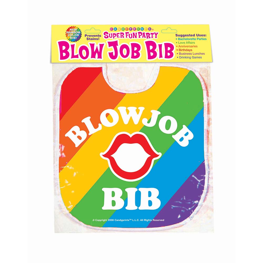 Little Genie - Blow Job Bib Rainbow - Novelties & Games - Vinyl