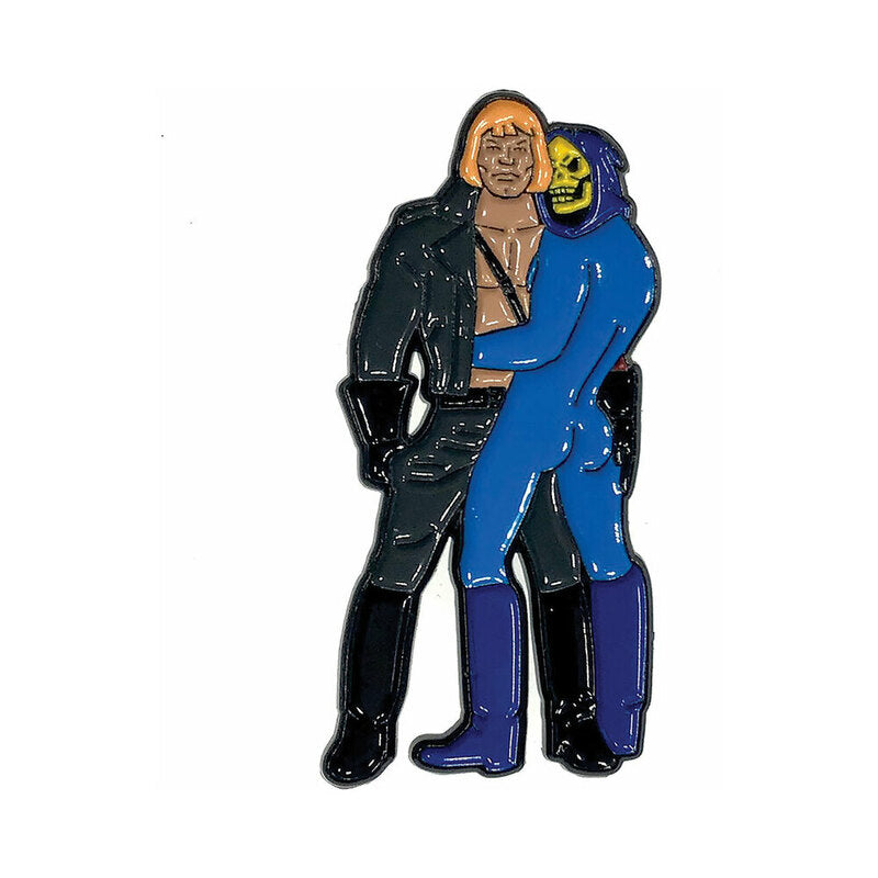 Geeky & Kinky - Geeky & Kinky Strongman and Skeleton Guy Enamel Pin - Novelties & Games - Metal