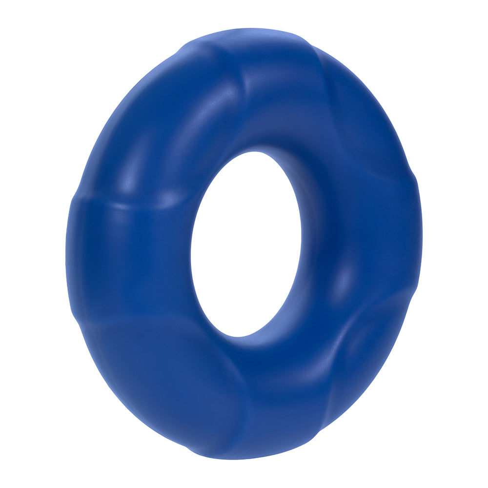 Forto - Forto F-33 Liquid Silicone Cockring Large Blue - Cockrings - Silicone