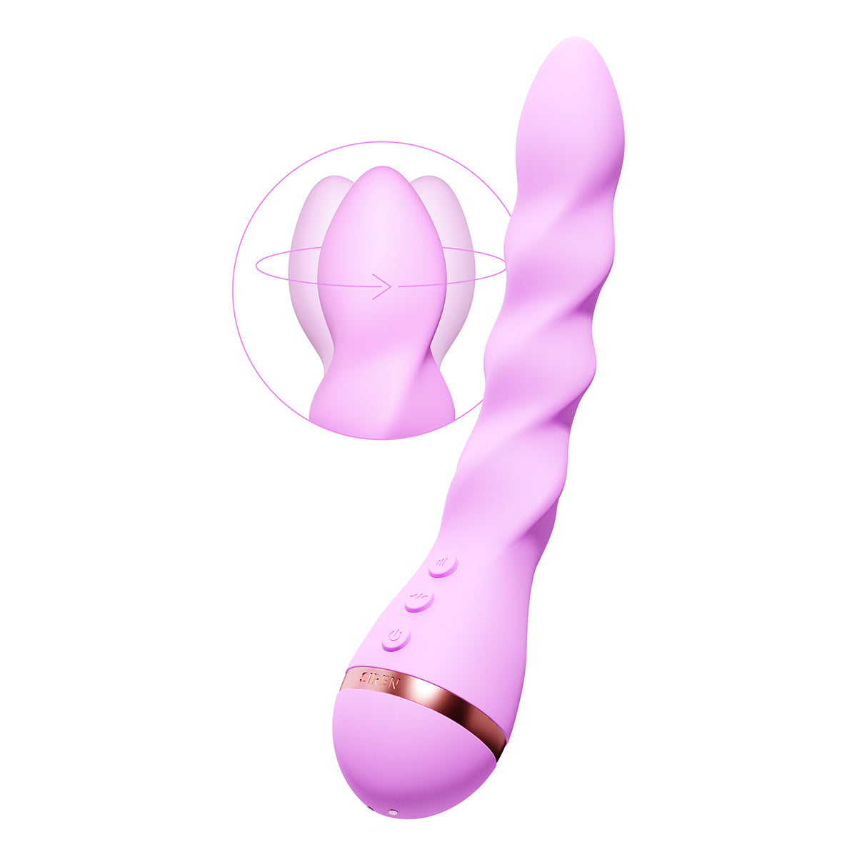 VUSH - VUSH Siren Twist Vibrator - Vibrators - Silicone