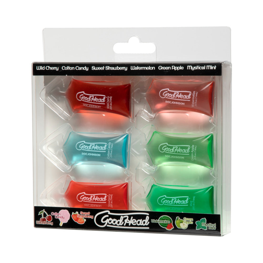 Doc Johnson - GoodHead - Pillow Packs - 6 Pack - Lubricants, Creams & Glides - Liquid