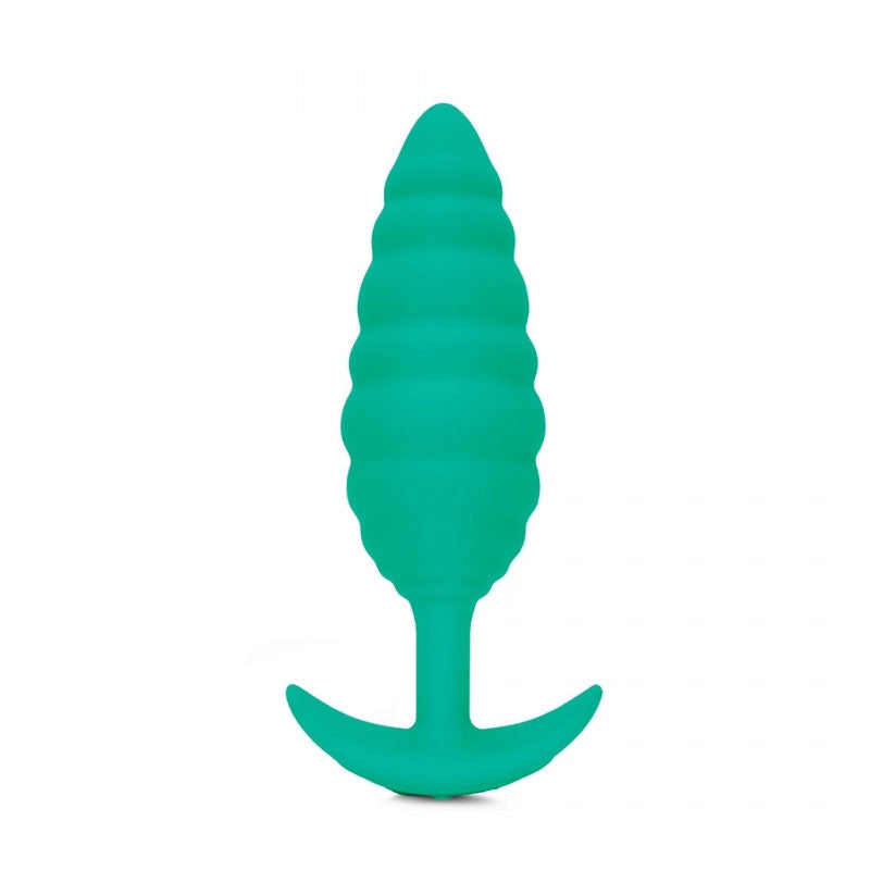 b-Vibe - b-Vibe Twist Rechargeable Vibrating Silicone Textured Anal Plug Green - Anal Toys & Stimulators - Silicone