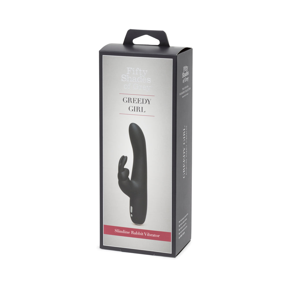 Fifty Shades of Grey - Fifty Shades of Grey Greedy Girl Slimline Rabbit Vibrator - Vibrators - Silicone